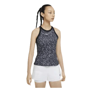 Court Dry Printed Tank White/Black