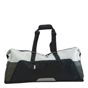 Women's Racket Bag Cream/forest Green/black