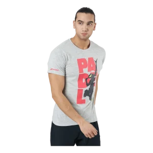 T-shirt Padel Cotton Grey