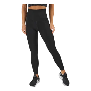 High Waist Tights - Side Pocket Black