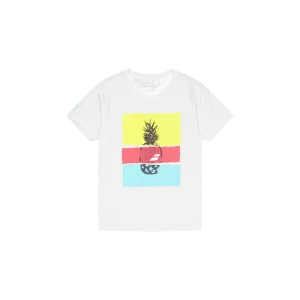 T-shirt Exercise Message White/angel Blue