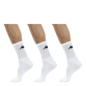 Tennis Trisper Socks 3pk White/Black