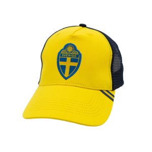 Trucker keps gul/marinblå